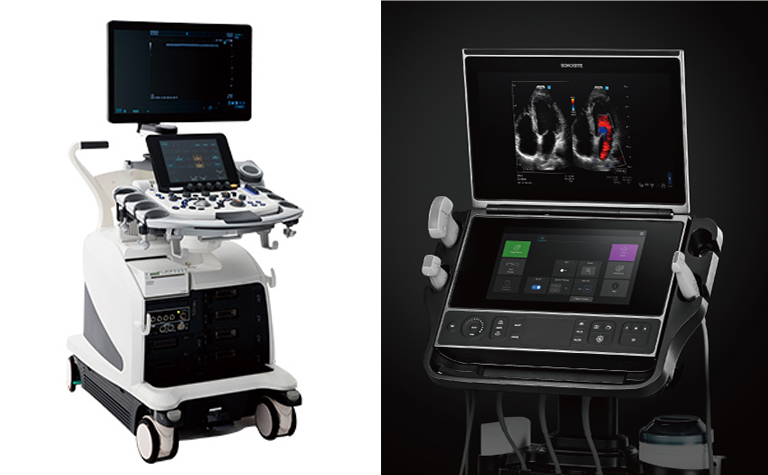 超音波検査装置（Fuji arietta/Sonosite）